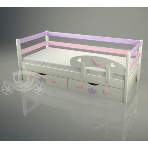 Кровать детская "Золушка pink" Классик